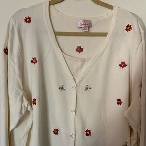 Quacker Factory faux twin set size 2X